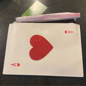 Rare NWT Kate Spade "Place Your Bets" Ace of Hearts Card Wristlet